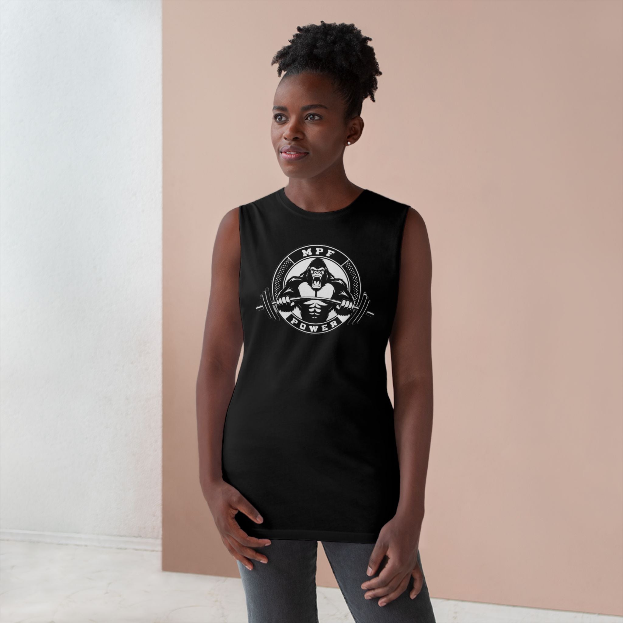 MPF Power Unisex Tank Top - Gym Workout Sleeveless Tee
