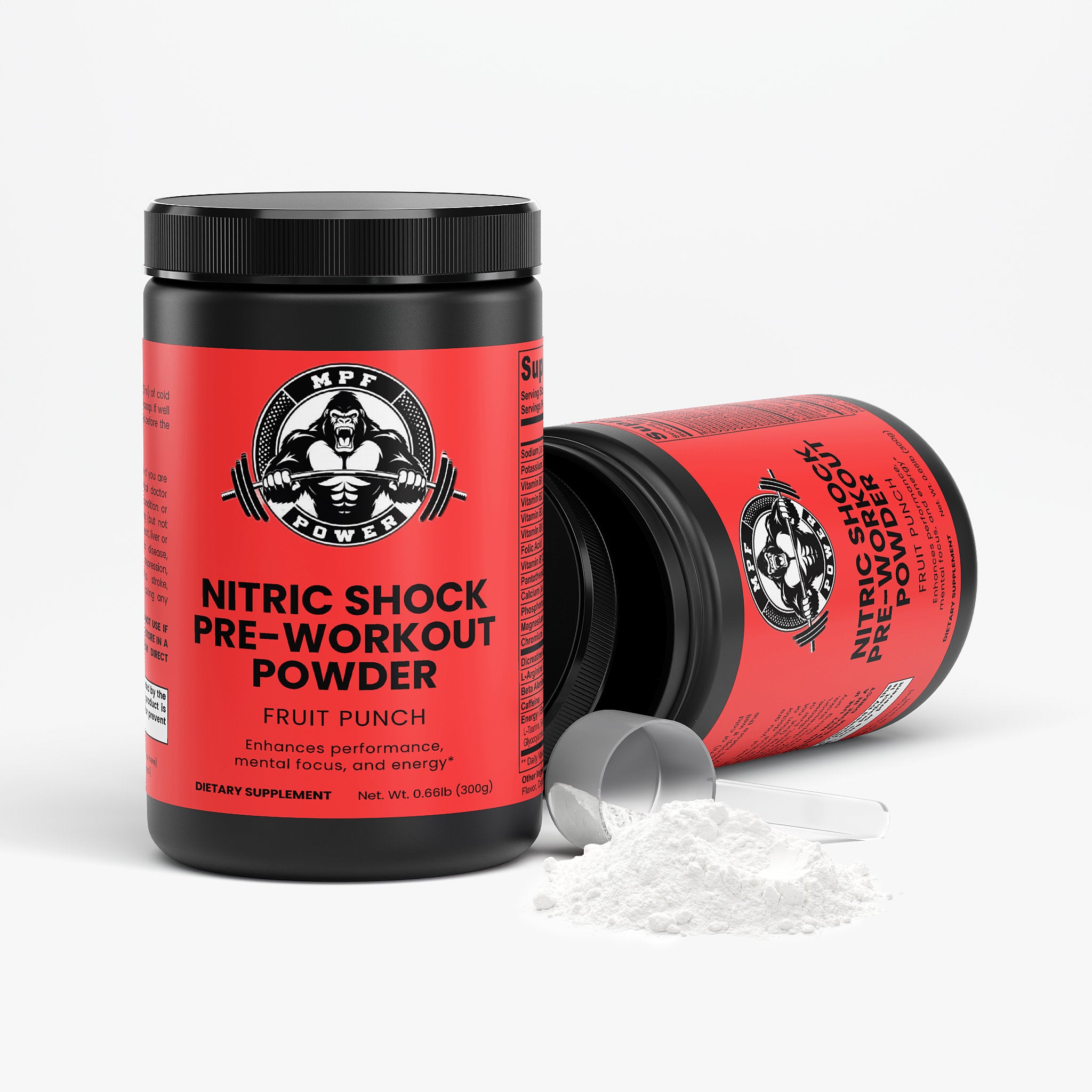 Nitric Shock Pre-Workout Powder (Fruit Punch)