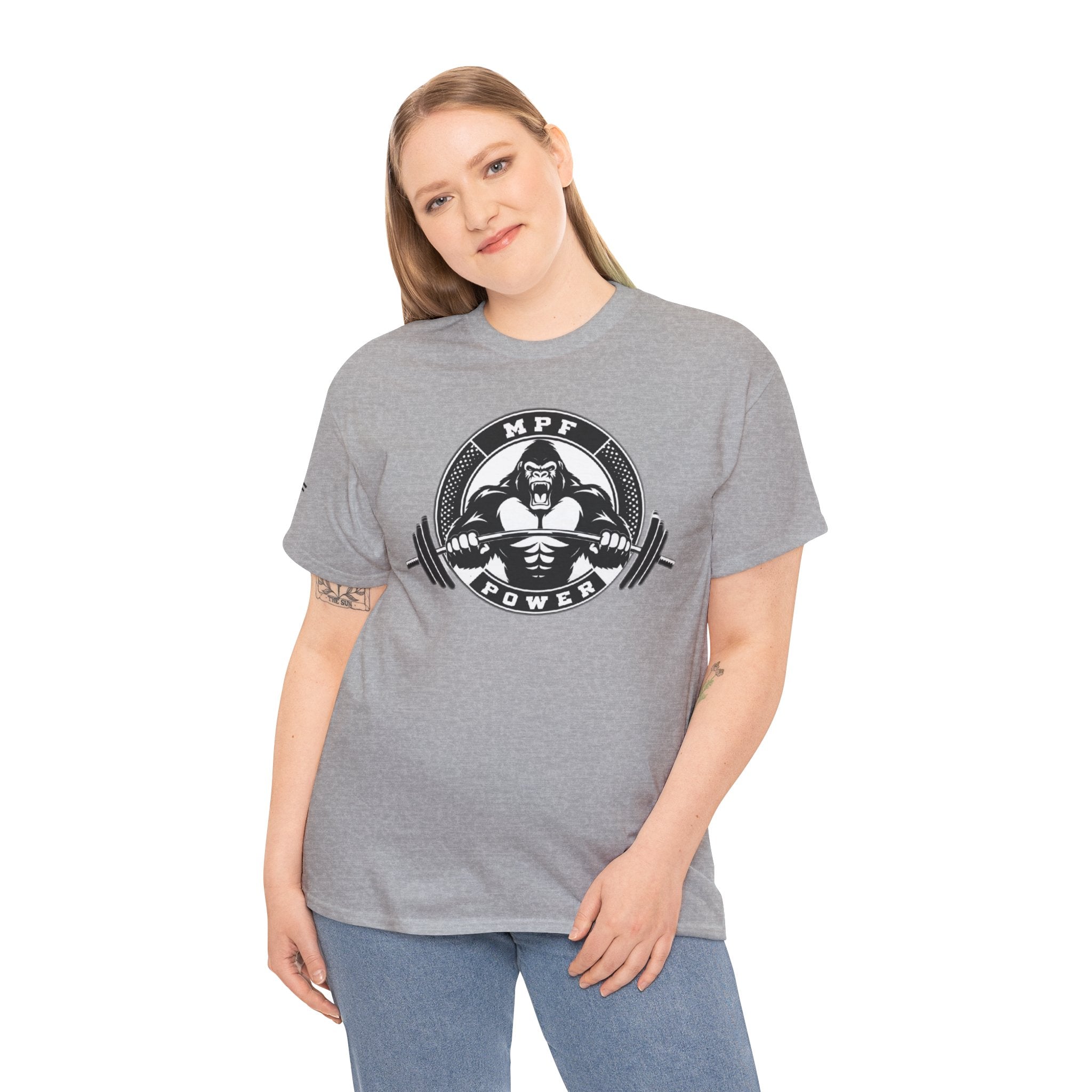 Gorilla Power Tee — Gym Weightlifting Workout Shirt