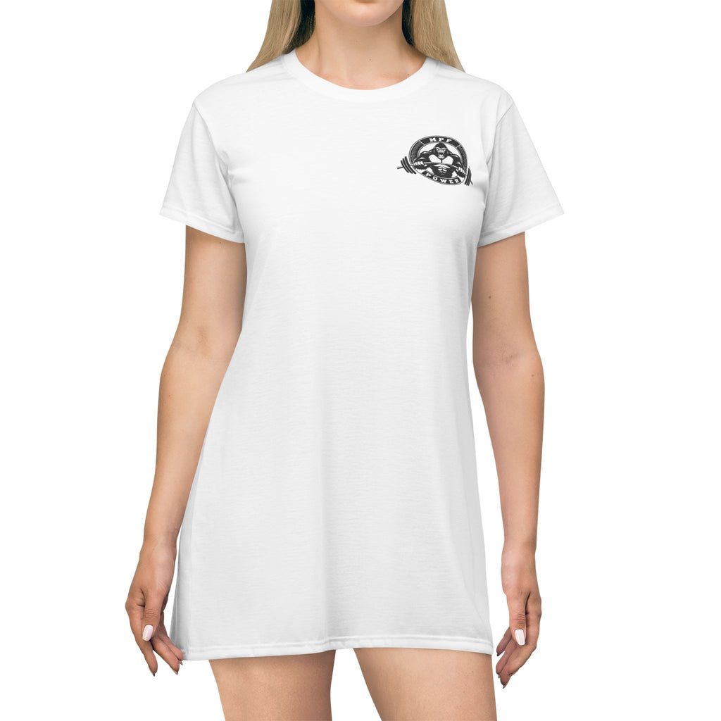 Graphic T-Shirt Dress - Casual Comfort with Minimalist Design