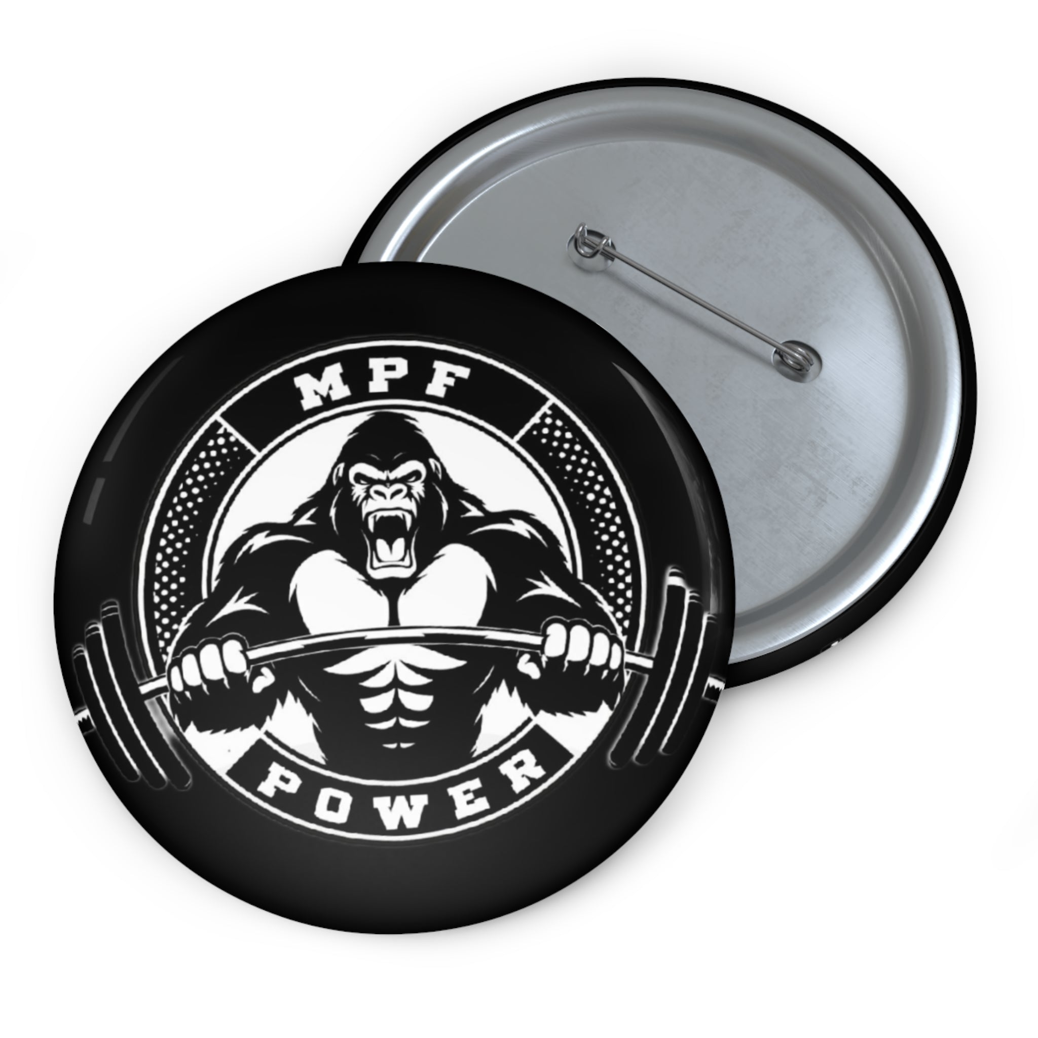 Gorilla Power Pin Button — MPF Power Gym Badge