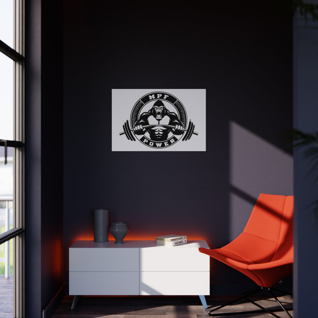 Powerlifting Foam Board Art | Gym Decor, Fitness Wall Art, Motivational Gym Decor, Weightlifting Wall Art, Powerlifting Motivational Sign
