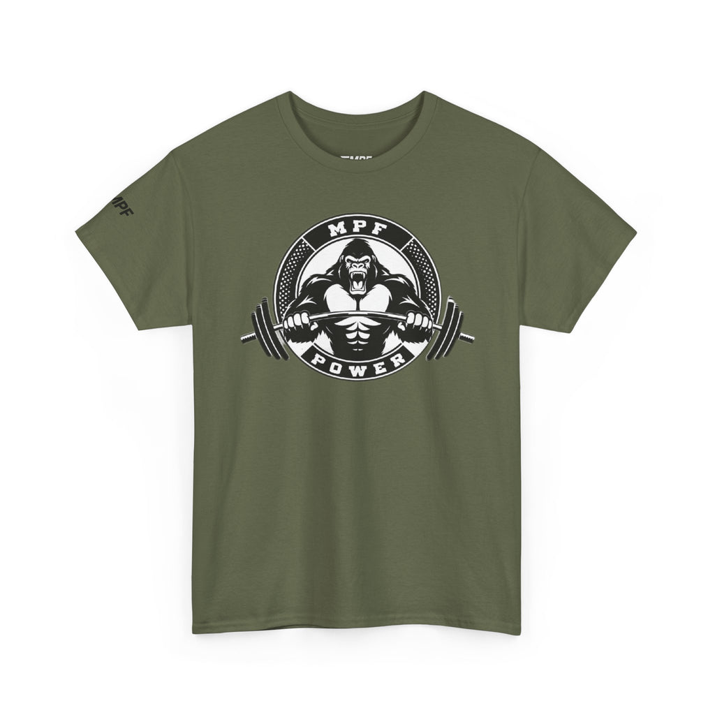 Gorilla Power Tee — Gym Weightlifting Workout Shirt