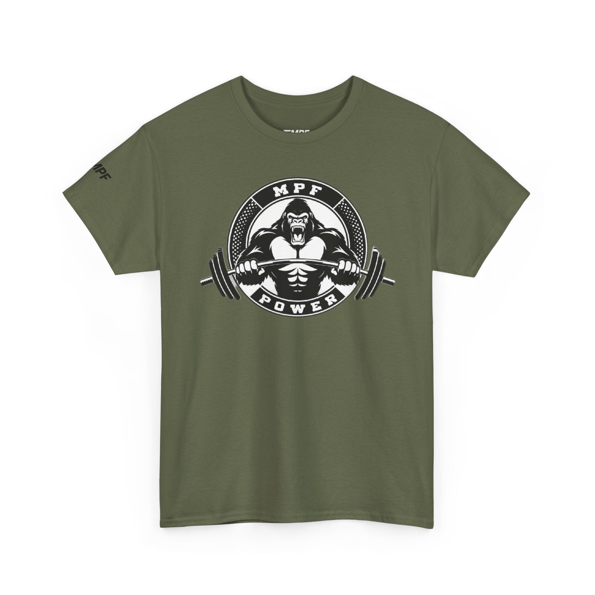 Gorilla Power Tee — Gym Weightlifting Workout Shirt