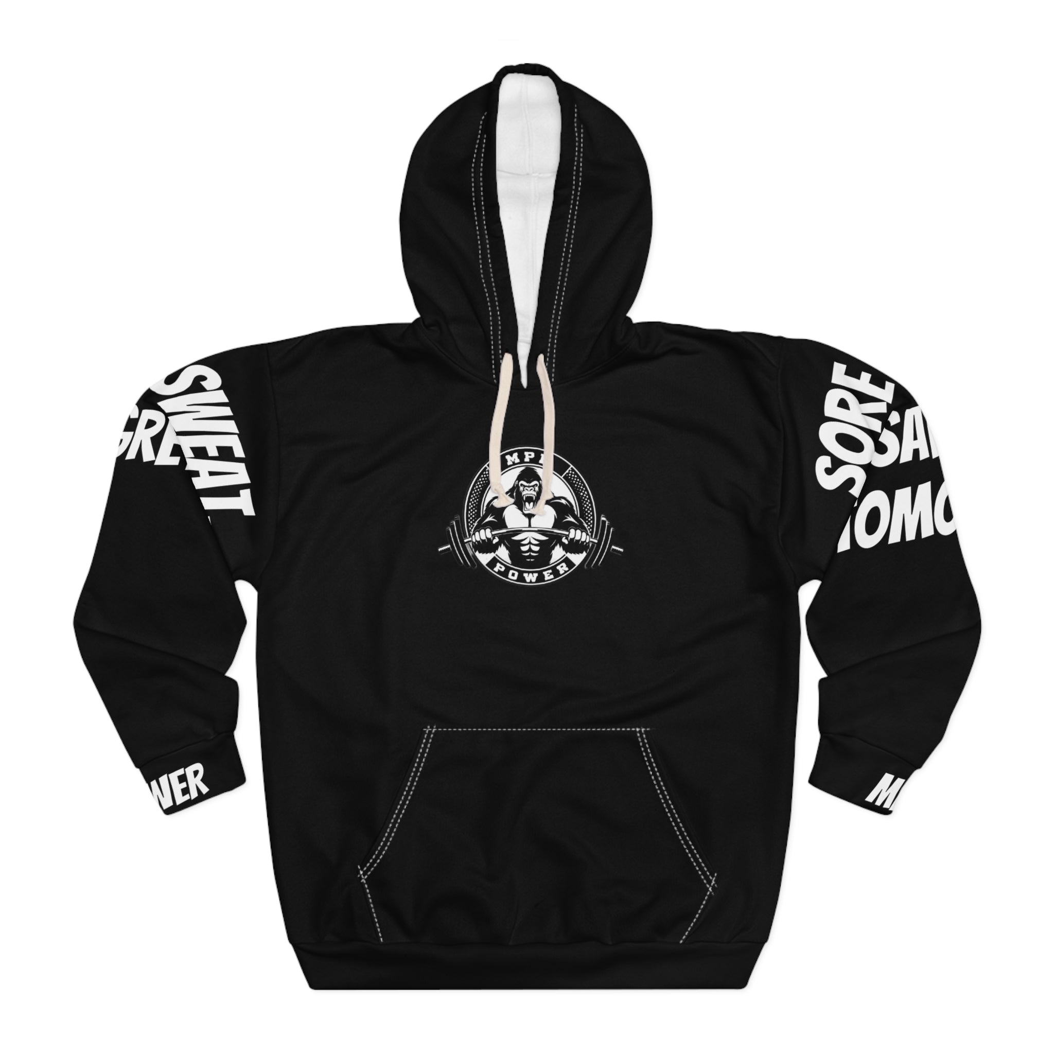 PR Hoodie | Fitness, Gym, Weightlifting, Unisex, Activewear, Training