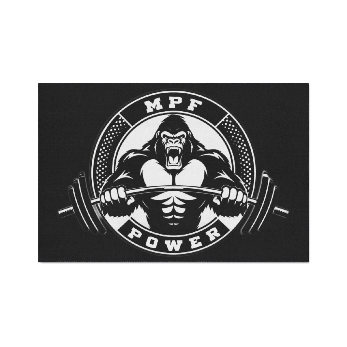 Heavy Duty Gym Floor Mat - MPF Power Gorilla Design, Weightlifting Mat, Workout Accessory, Fitness Equipment, Home Gym Decor