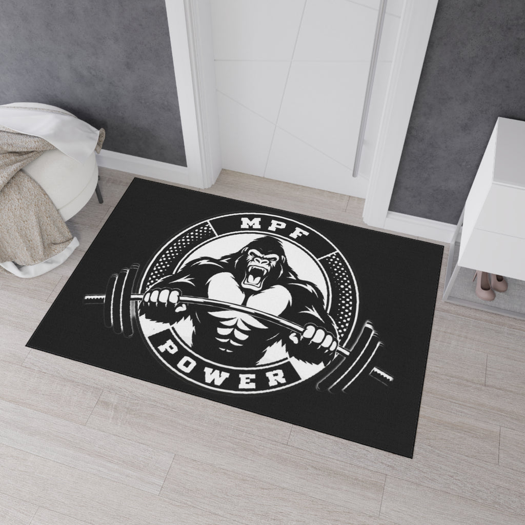Heavy Duty Gym Floor Mat - MPF Power Gorilla Design, Weightlifting Mat, Workout Accessory, Fitness Equipment, Home Gym Decor