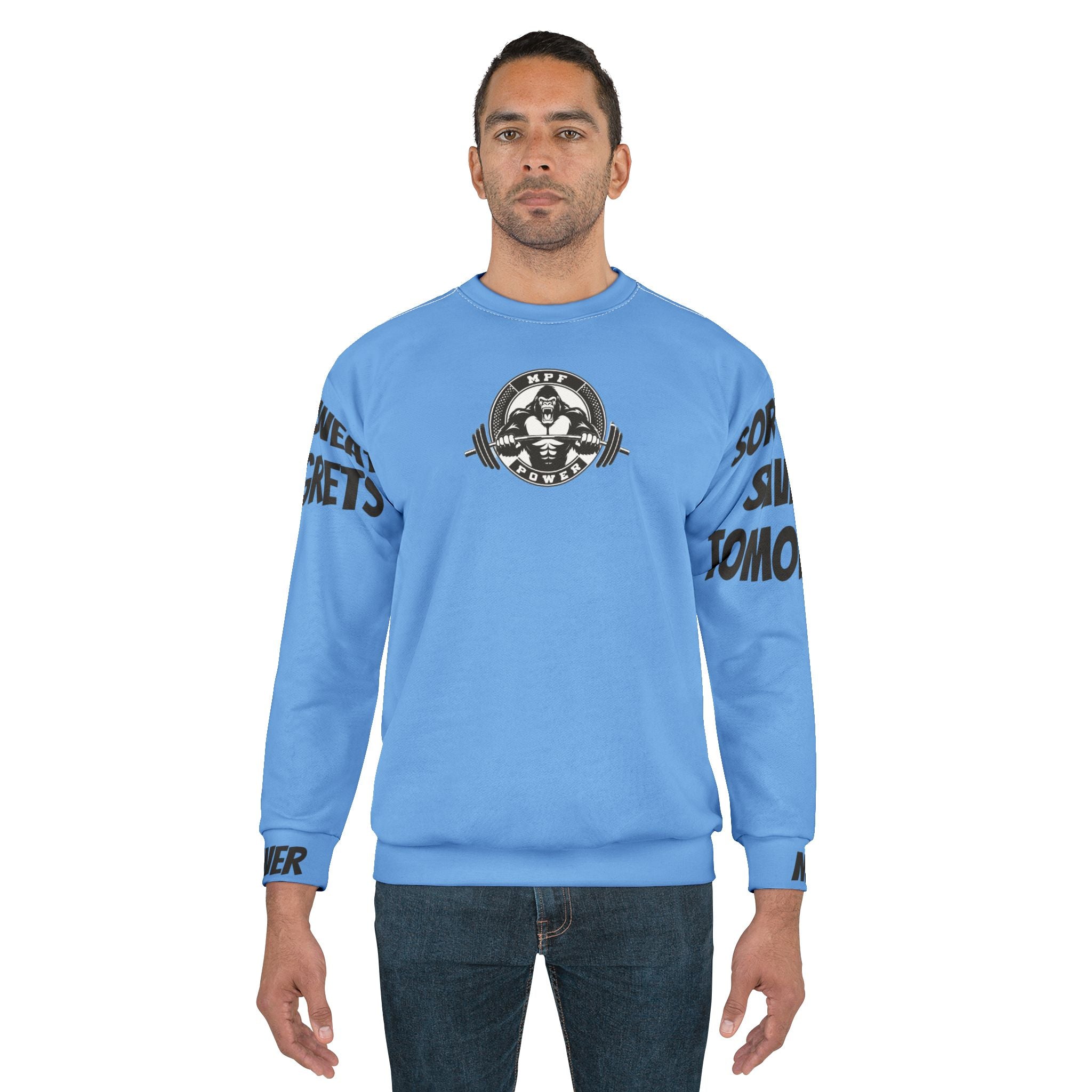 PR Light Blue Red Sweatshirt
