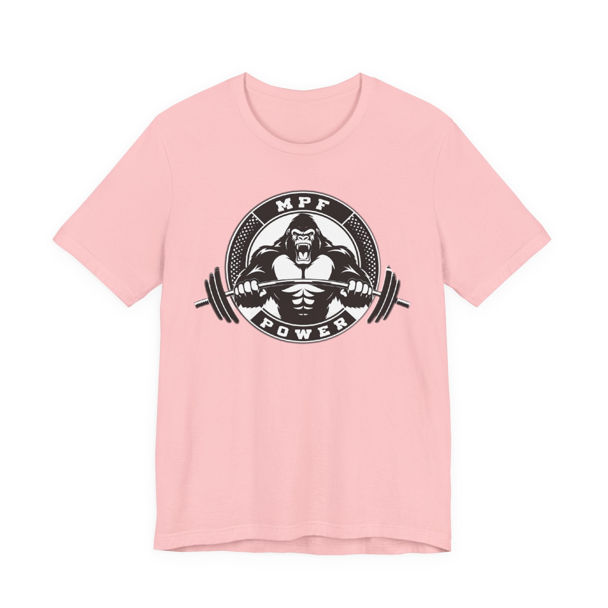 Muscle Power Gym Tee | Unisex Short Sleeve Workout Shirt