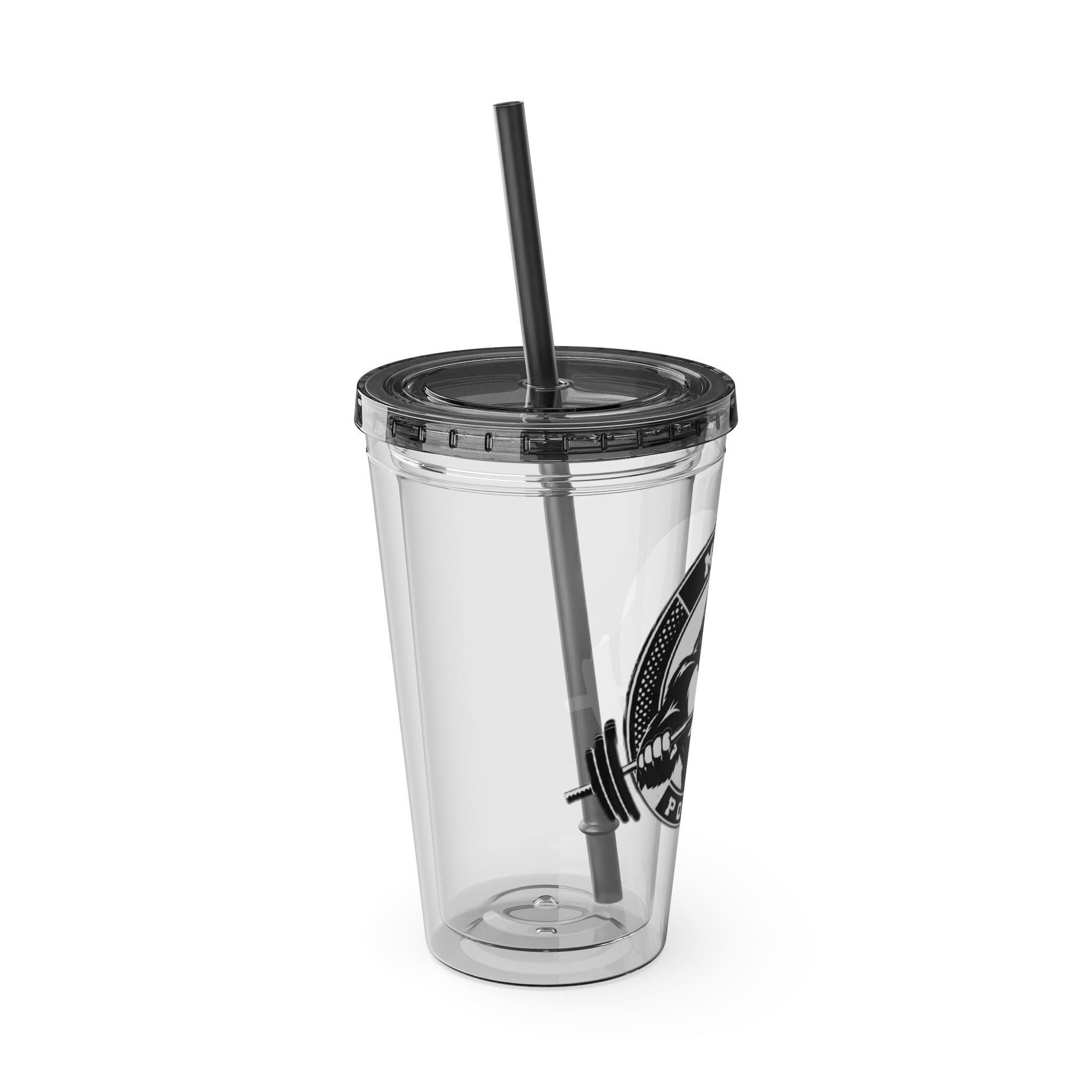 MPF Power Gym Tumbler, Motivational Sports Cup, Workout Gift for Athletes, Reusable Travel Mug, Fitness Drinkware