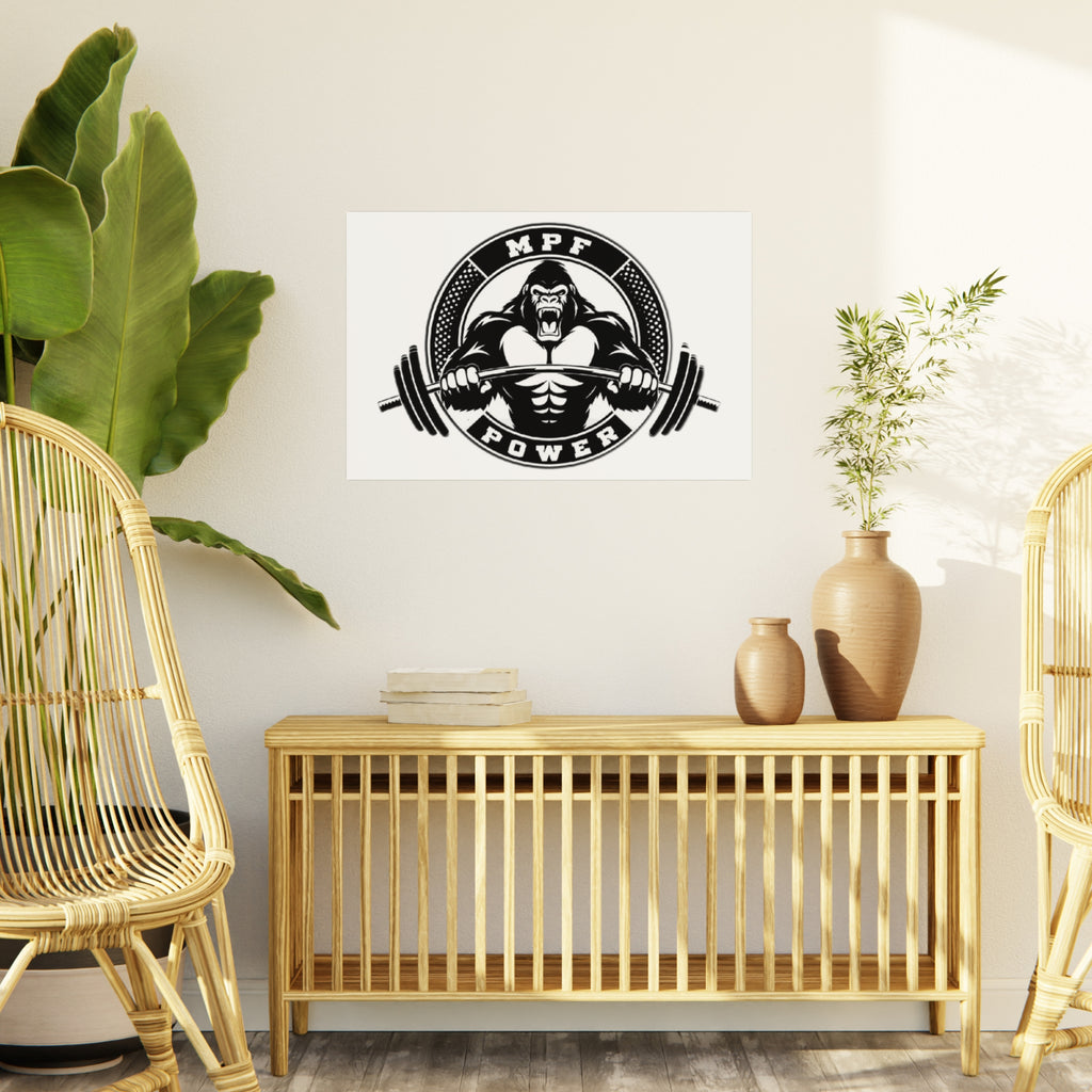 Powerlifting Foam Board Art | Gym Decor, Fitness Wall Art, Motivational Gym Decor, Weightlifting Wall Art, Powerlifting Motivational Sign