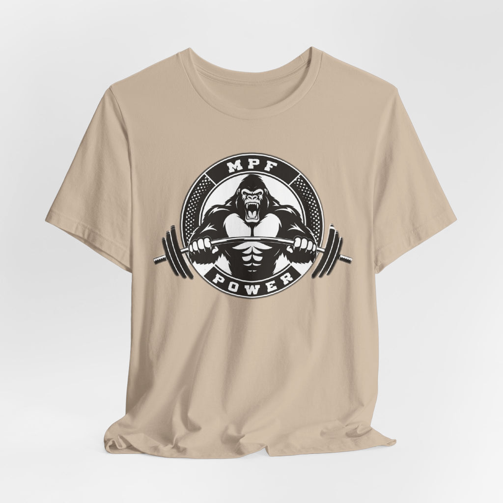 Muscle Power Gym Tee | Unisex Short Sleeve Workout Shirt