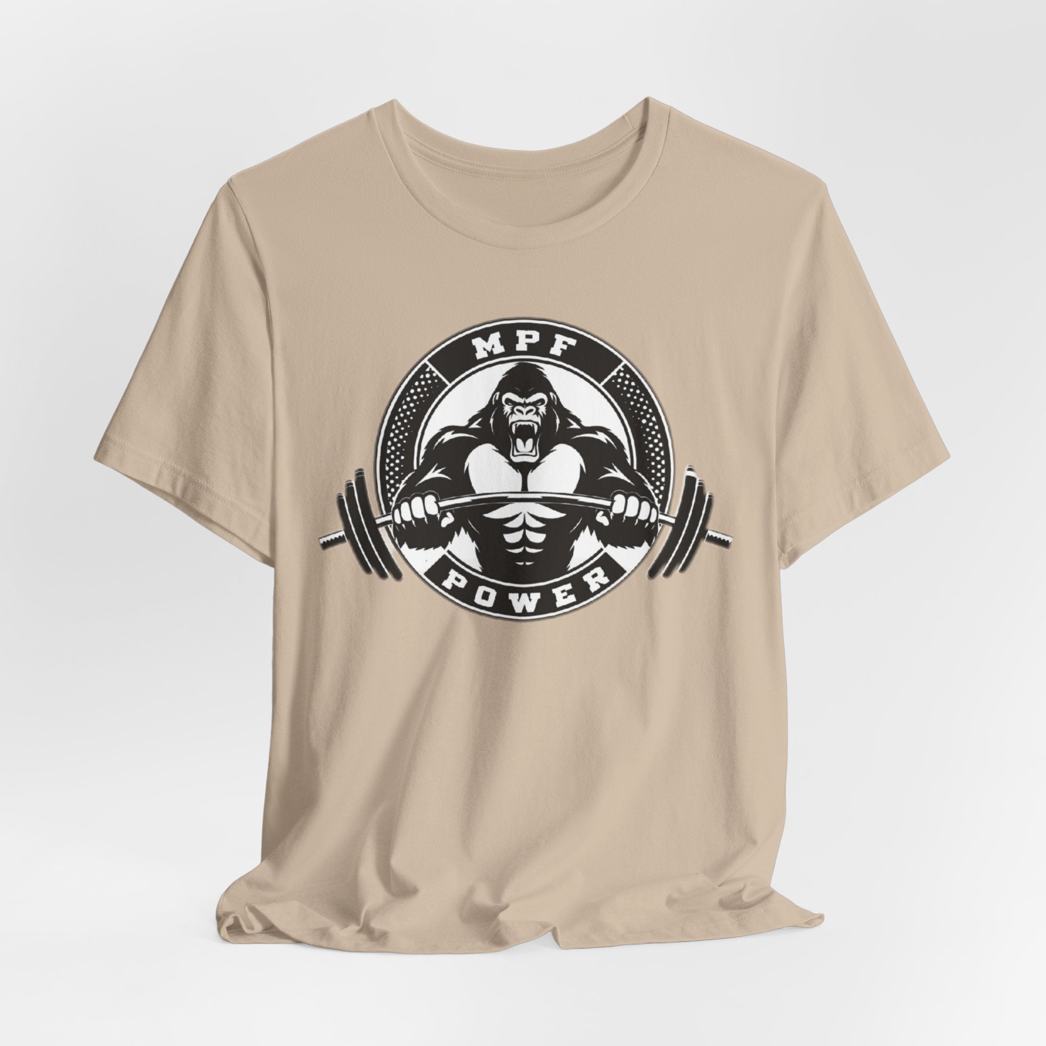 Muscle Power Gym Tee | Unisex Short Sleeve Workout Shirt