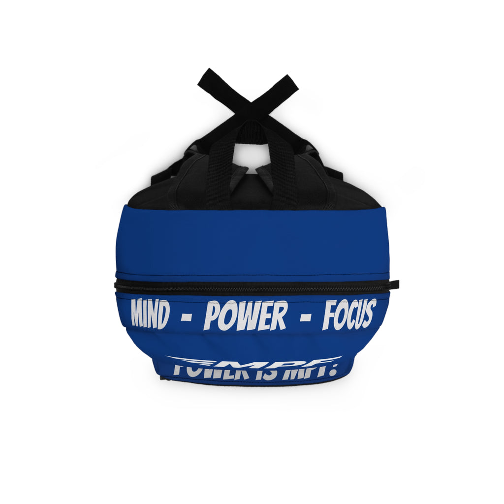 Blue Powerlifting Backpack, Gym Bag, Workout Pack, Fitness Gear, Strength Training Tote