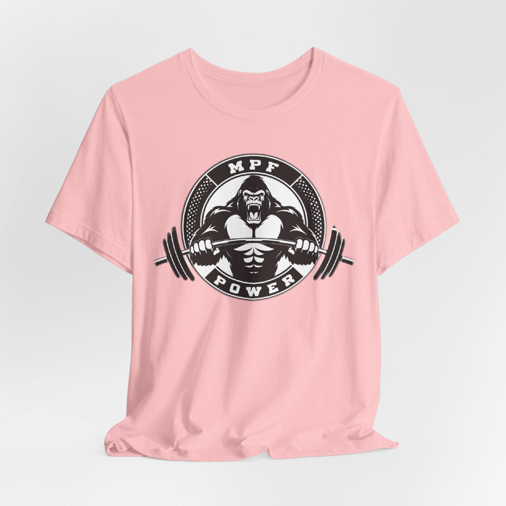 Muscle Power Gym Tee | Unisex Short Sleeve Workout Shirt