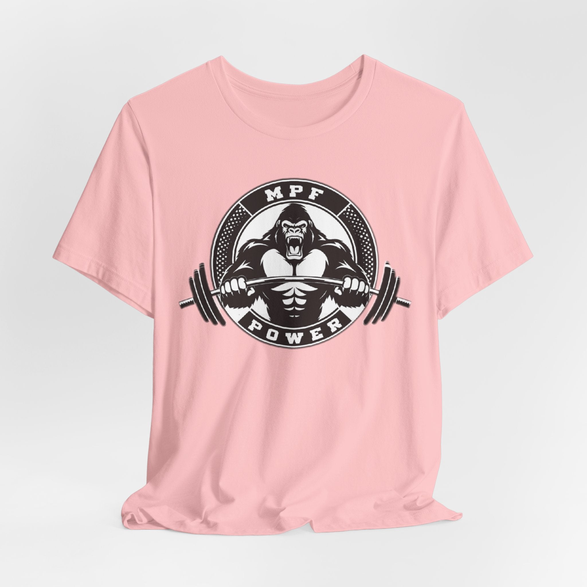 Muscle Power Gym Tee | Unisex Short Sleeve Workout Shirt