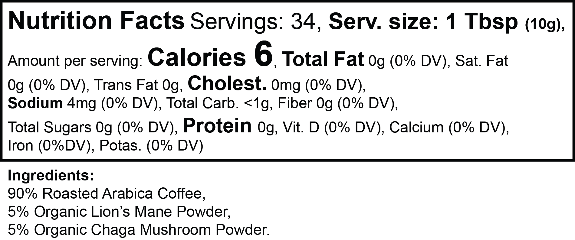 MPF Mushroom Coffee (Medium Roast)
