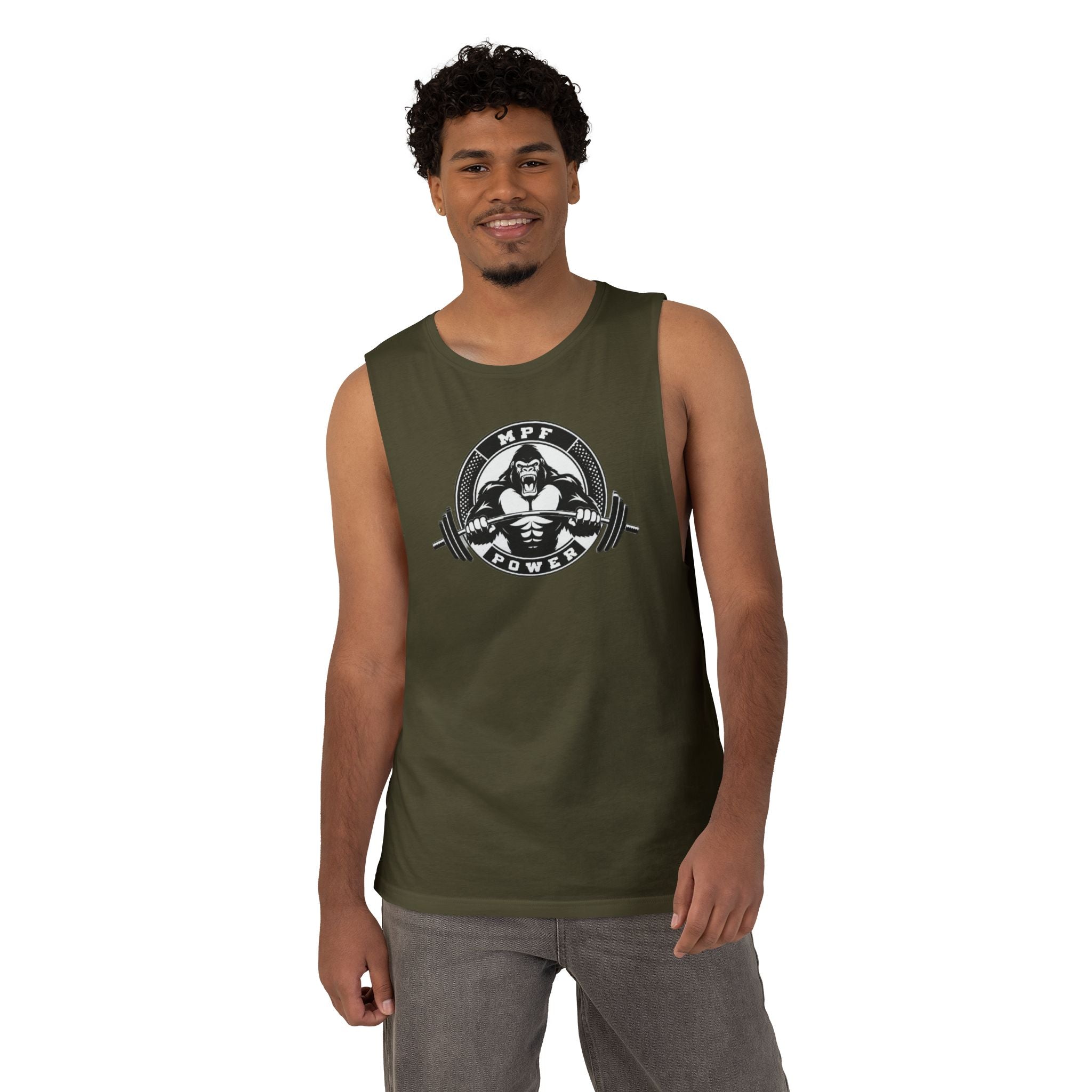 MPF Power Unisex Tank Top - Gym Workout Sleeveless Tee