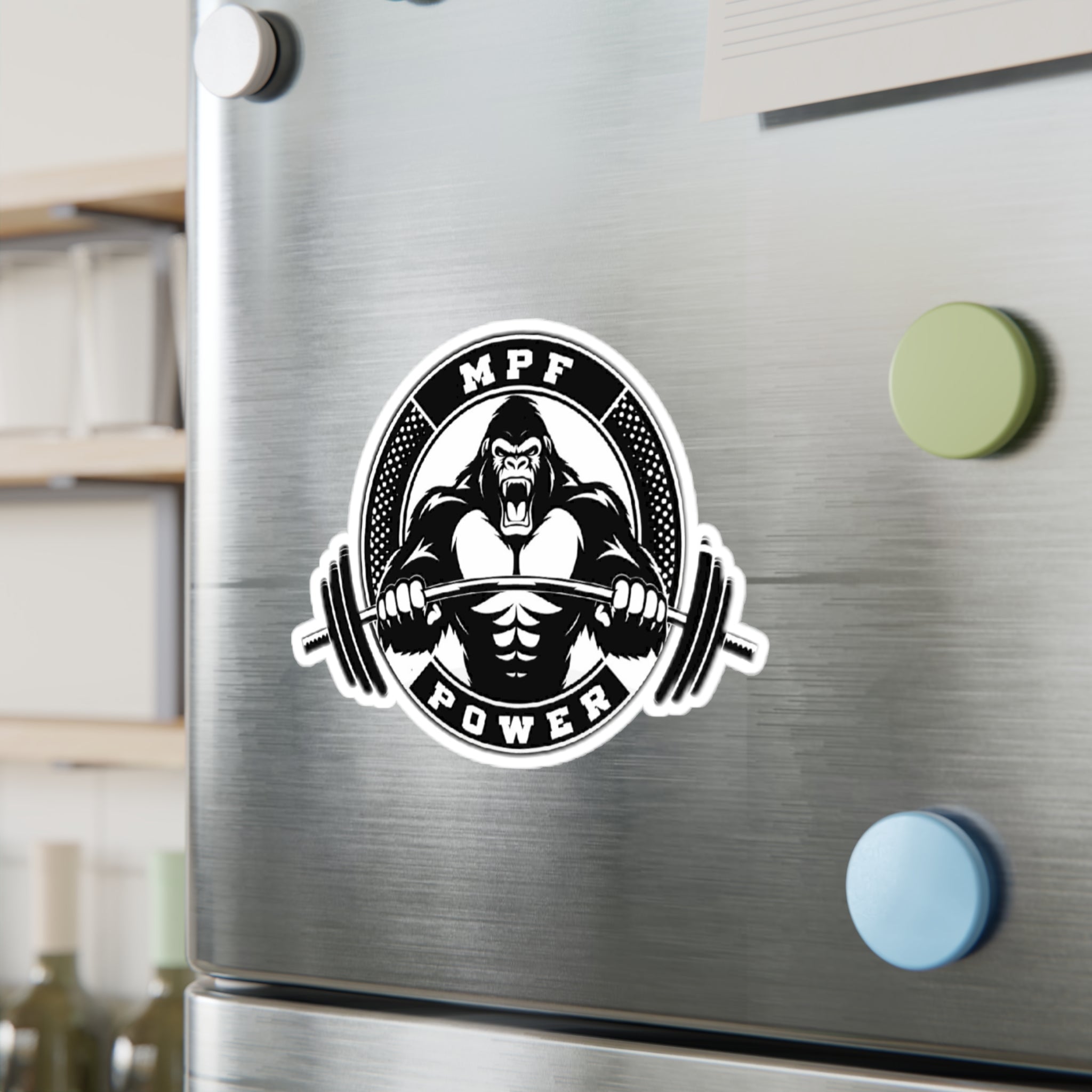 Power Gorilla Vinyl Decals | Strength Training Stickers for Gym Lovers | Motivational Home Decor, Workout Gifts, Sports Enthusiasts
