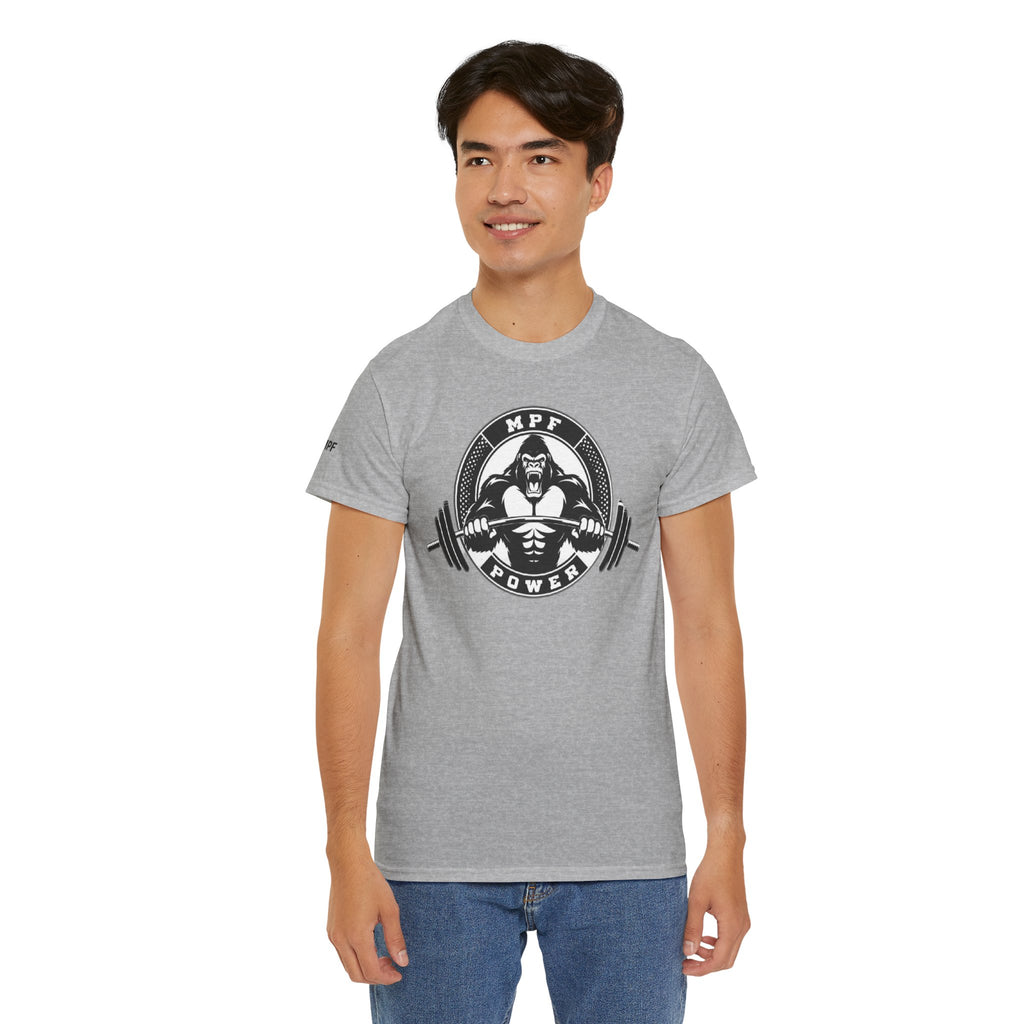 Gorilla Power Tee — Gym Weightlifting Workout Shirt