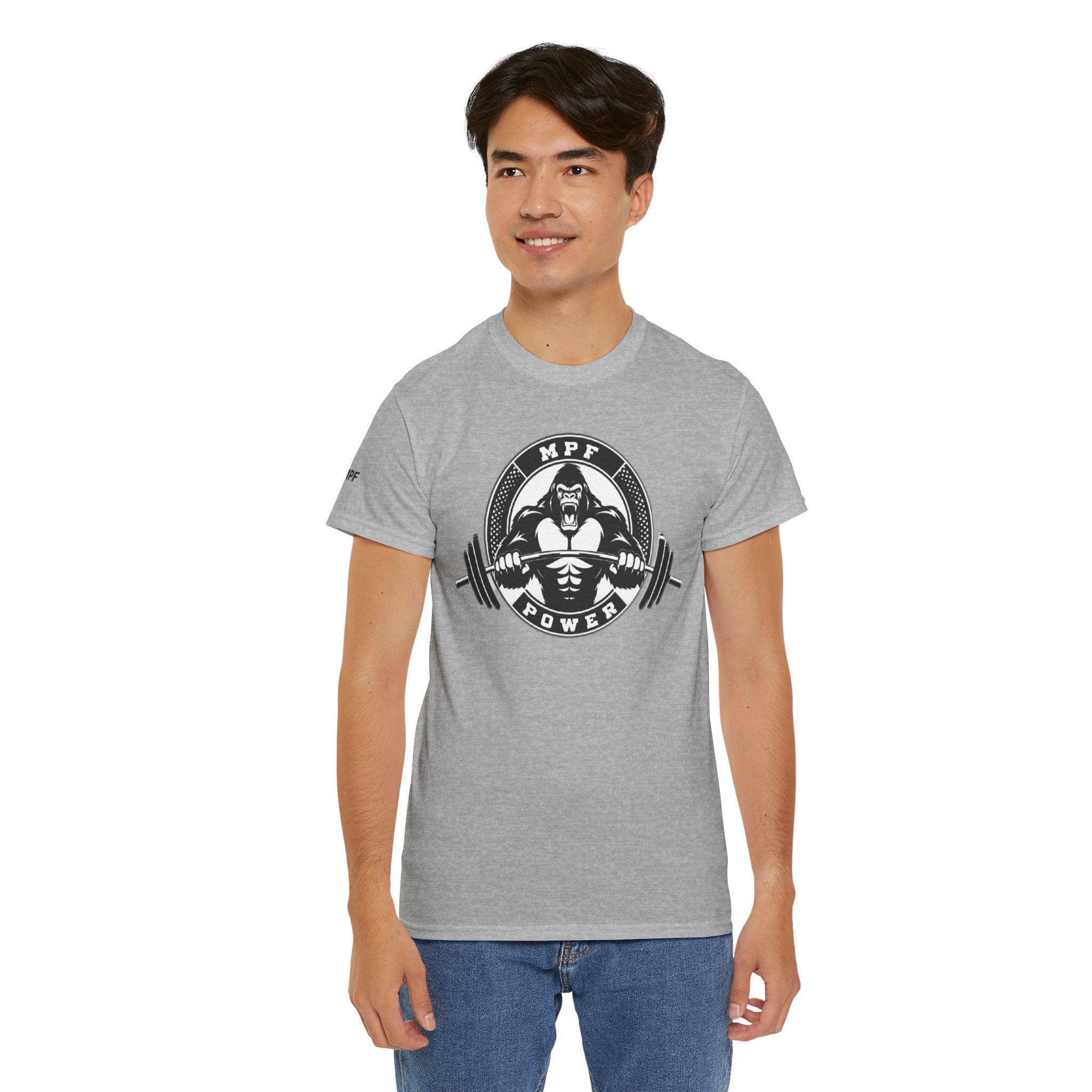 Gorilla Power Tee — Gym Weightlifting Workout Shirt