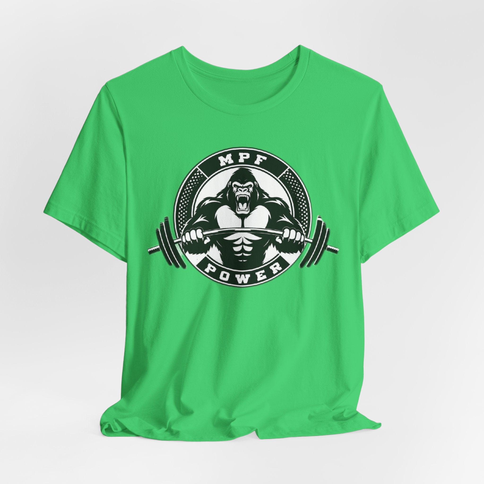 Muscle Power Gym Tee | Unisex Short Sleeve Workout Shirt