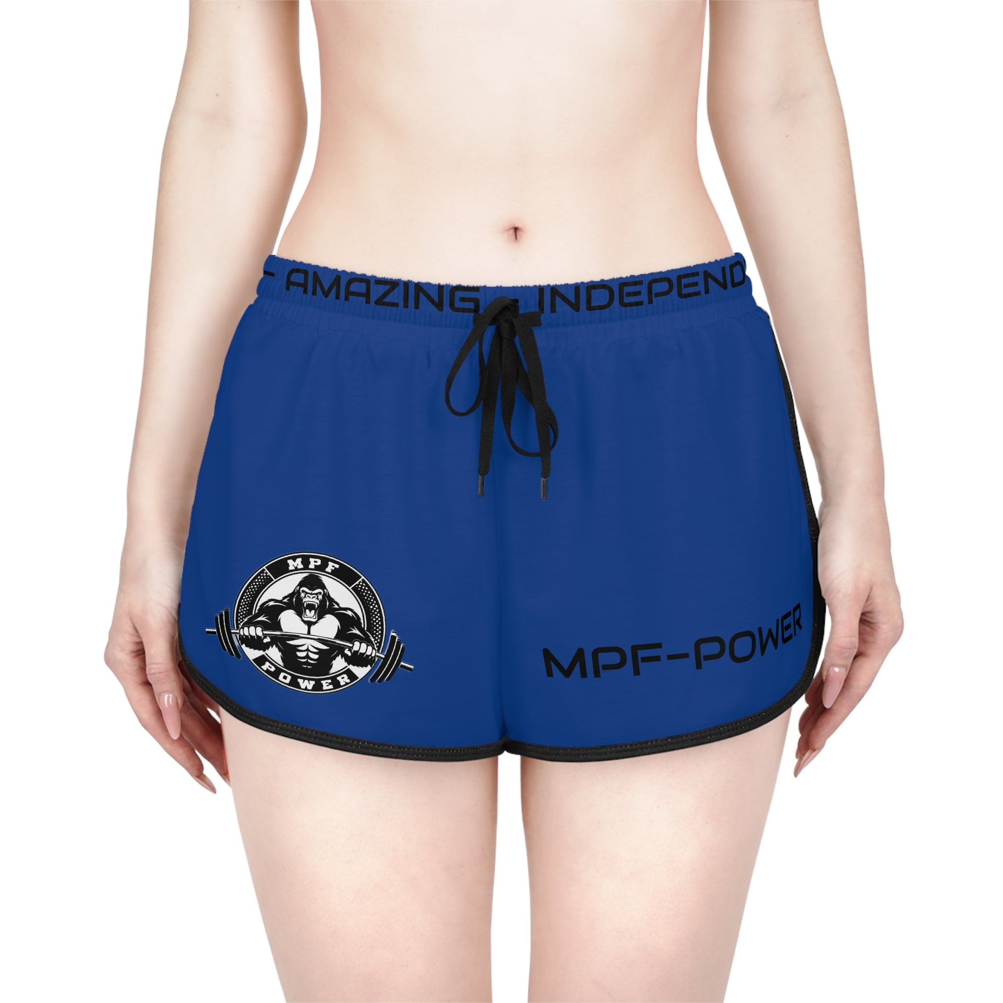 Empowering Women's Relaxed Workout Shorts | AOP, Gym, Fitness, Sportswear, Casual, Active Lifestyle