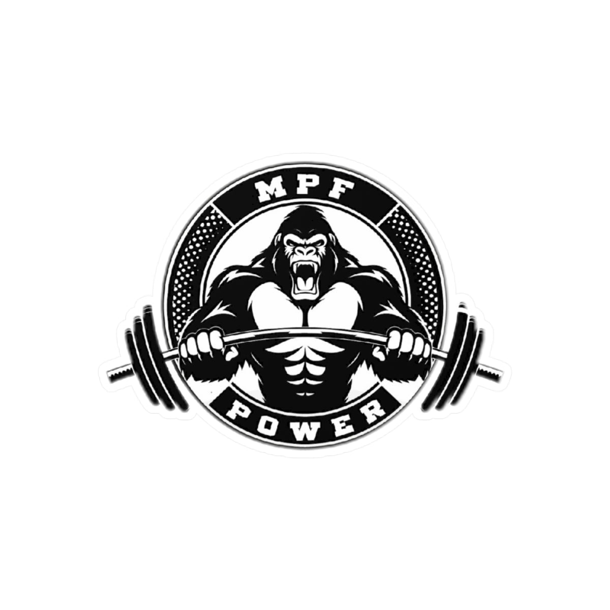 Power Gorilla Vinyl Decals | Strength Training Stickers for Gym Lovers | Motivational Home Decor, Workout Gifts, Sports Enthusiasts