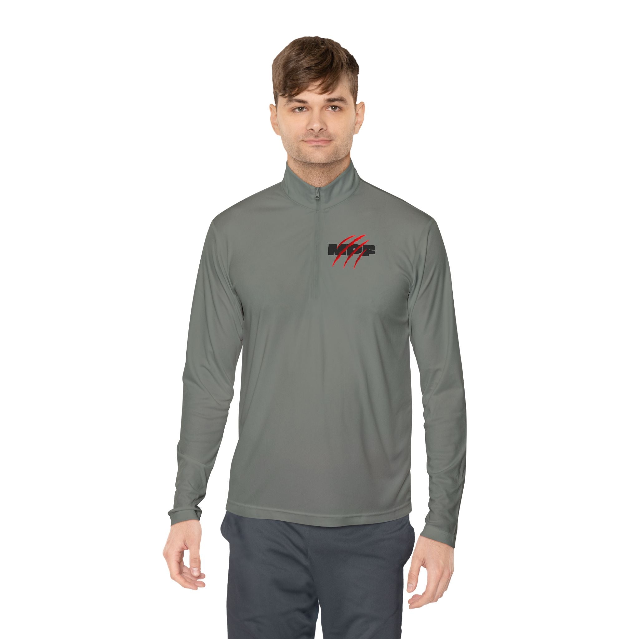 Muscle & Motivational Unisex Quarter-Zip Pullover - Fitness Apparel, Activewear, Workout Gear, Gym Style, Trendy Exercise Hoodie