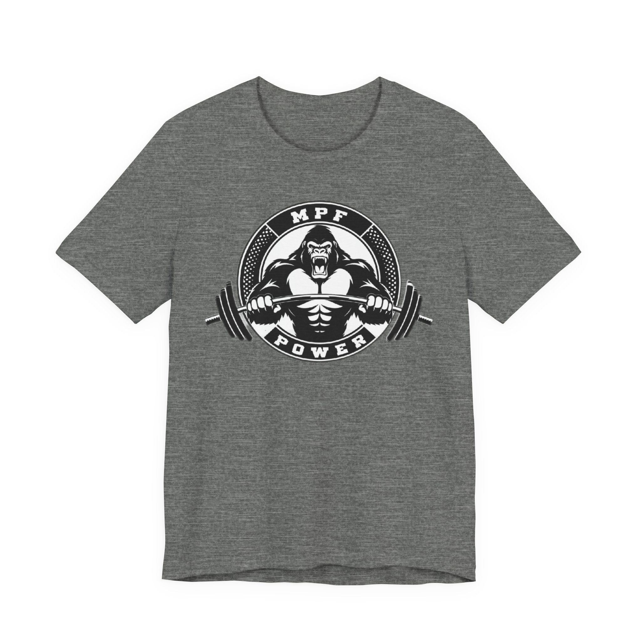 Muscle Power Gym Tee | Unisex Short Sleeve Workout Shirt