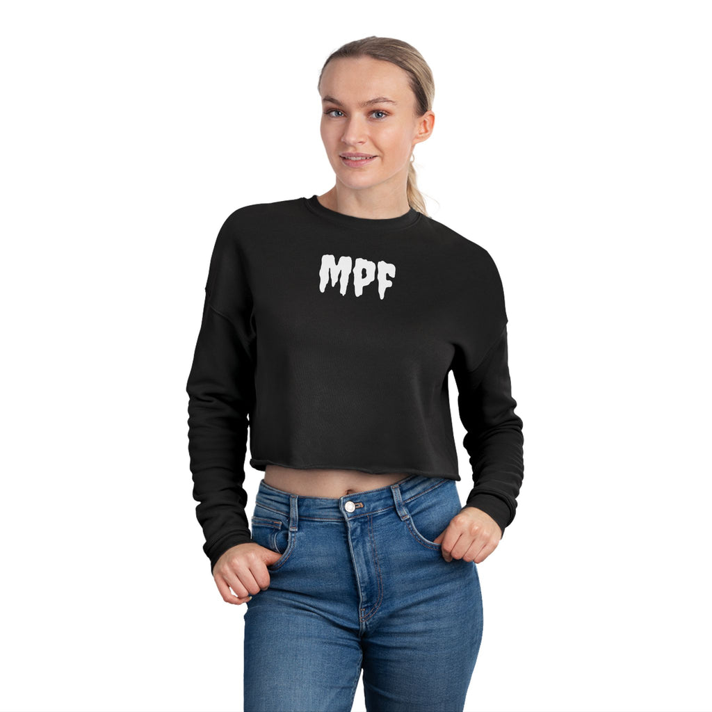 Empowered Women's Cropped Sweatshirt - Motivational Fitness Apparel