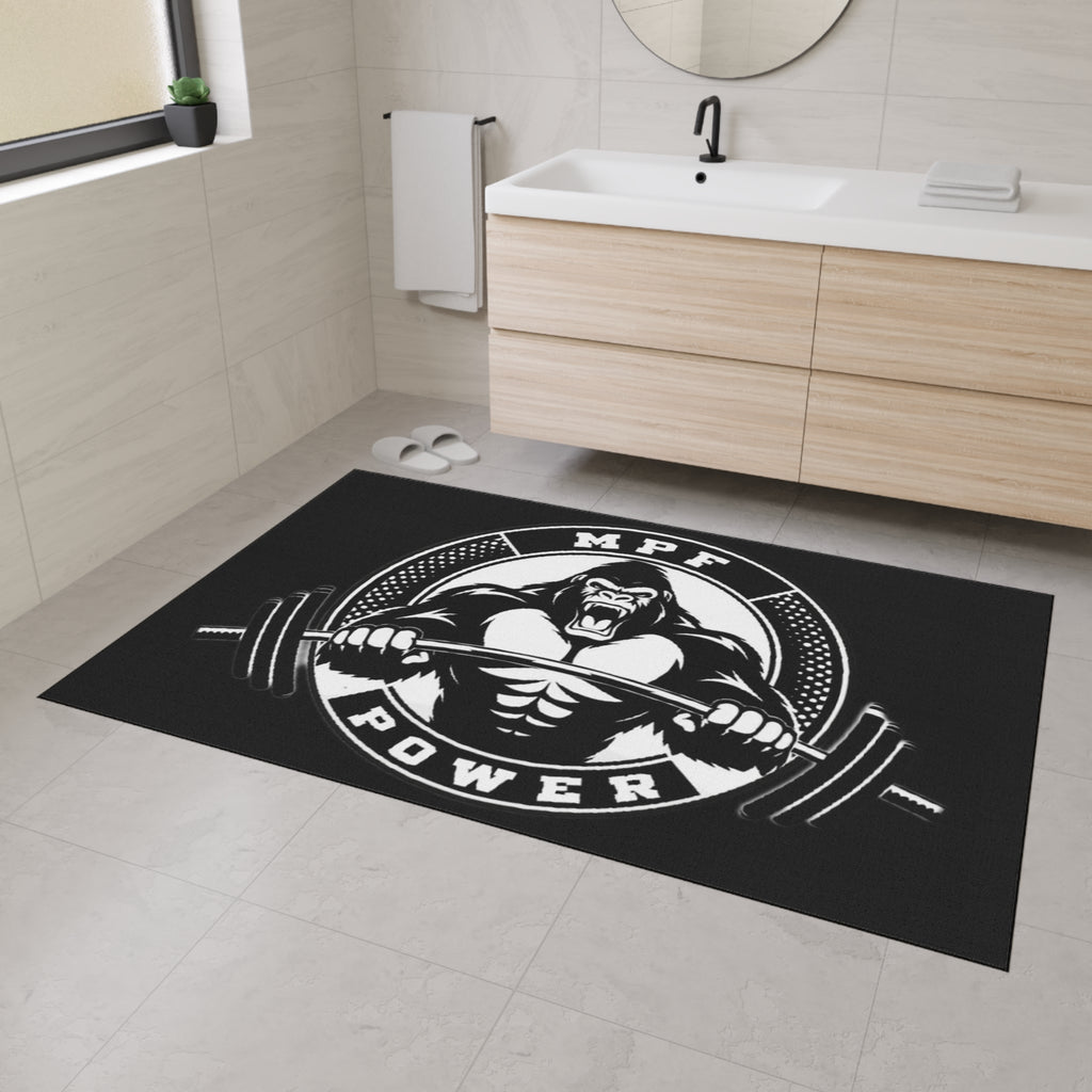 Heavy Duty Gym Floor Mat - MPF Power Gorilla Design, Weightlifting Mat, Workout Accessory, Fitness Equipment, Home Gym Decor