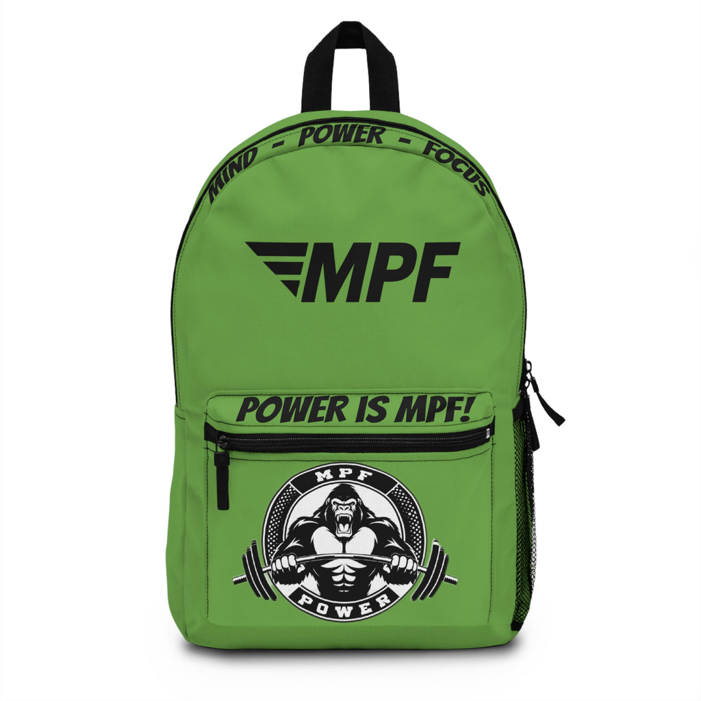 Green Backpack, Gym Bag, Workout Pack, Fitness Gear, Strength Training Tote
