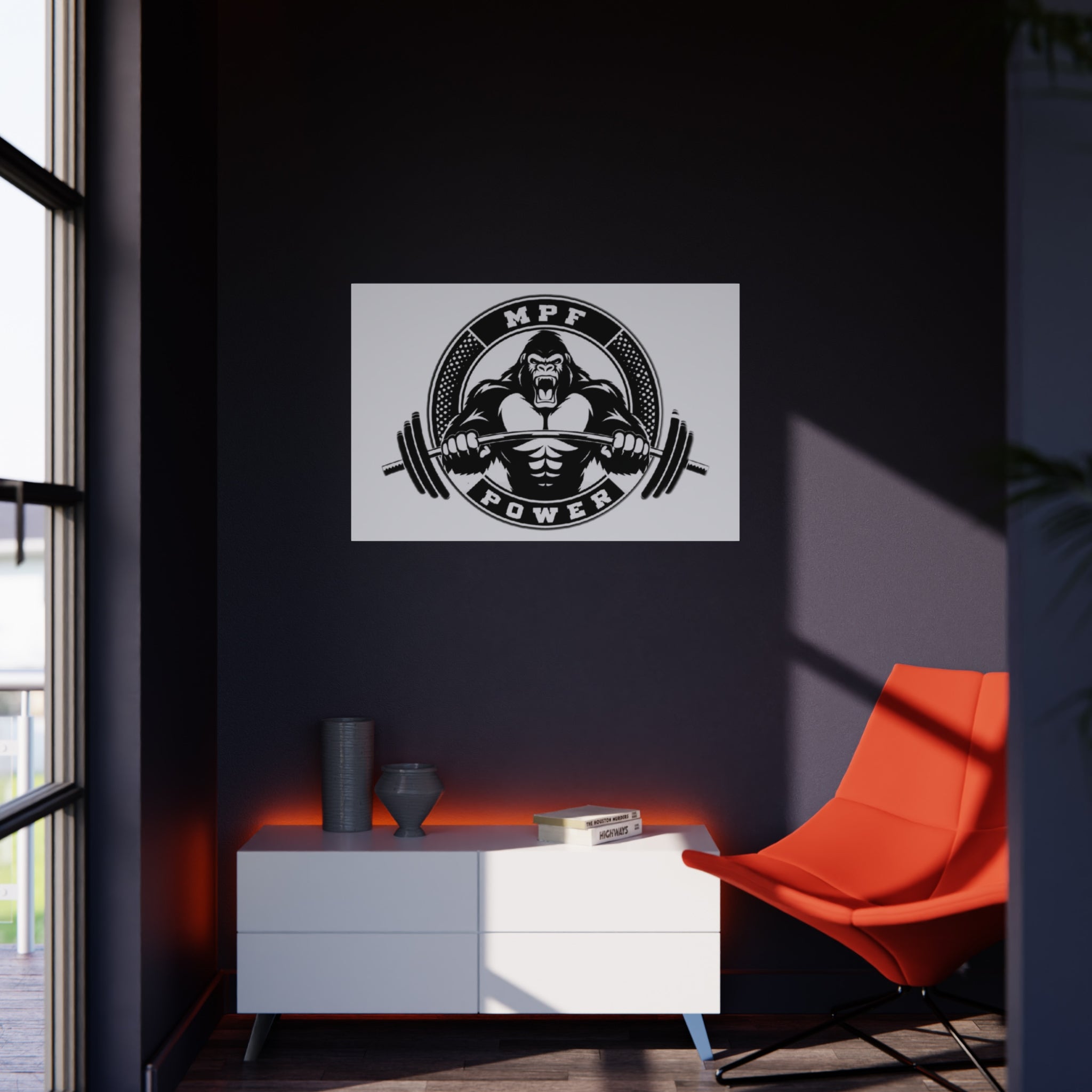 Powerlifting Foam Board Art | Gym Decor, Fitness Wall Art, Motivational Gym Decor, Weightlifting Wall Art, Powerlifting Motivational Sign