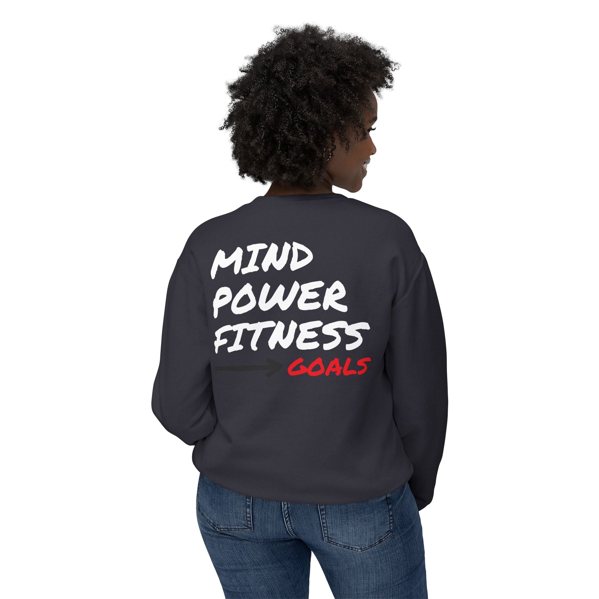 M.P.F. Power Unisex Lightweight Crewneck Sweatshirt - Mind Power Fitness Goals