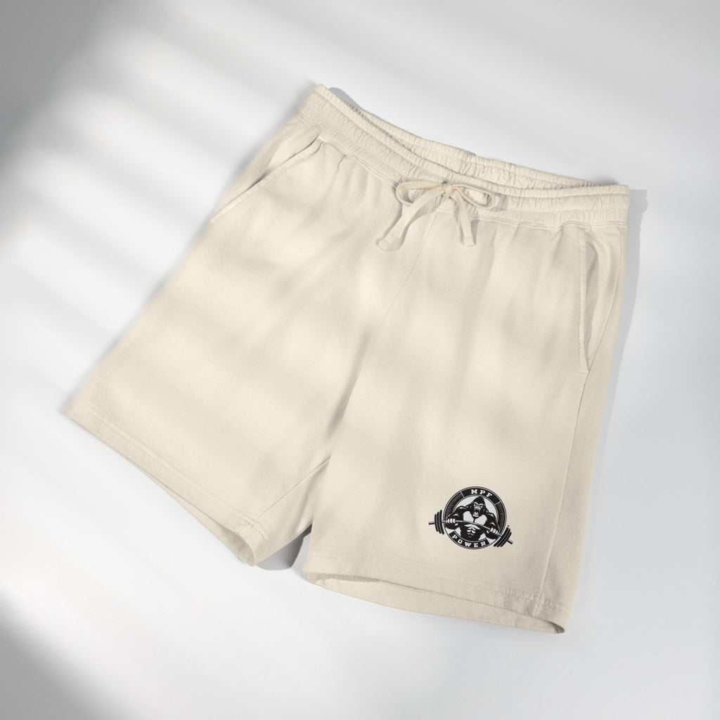 Lightweight Fleece Sweat Shorts — Minimal Compass Logo Lounge Shorts