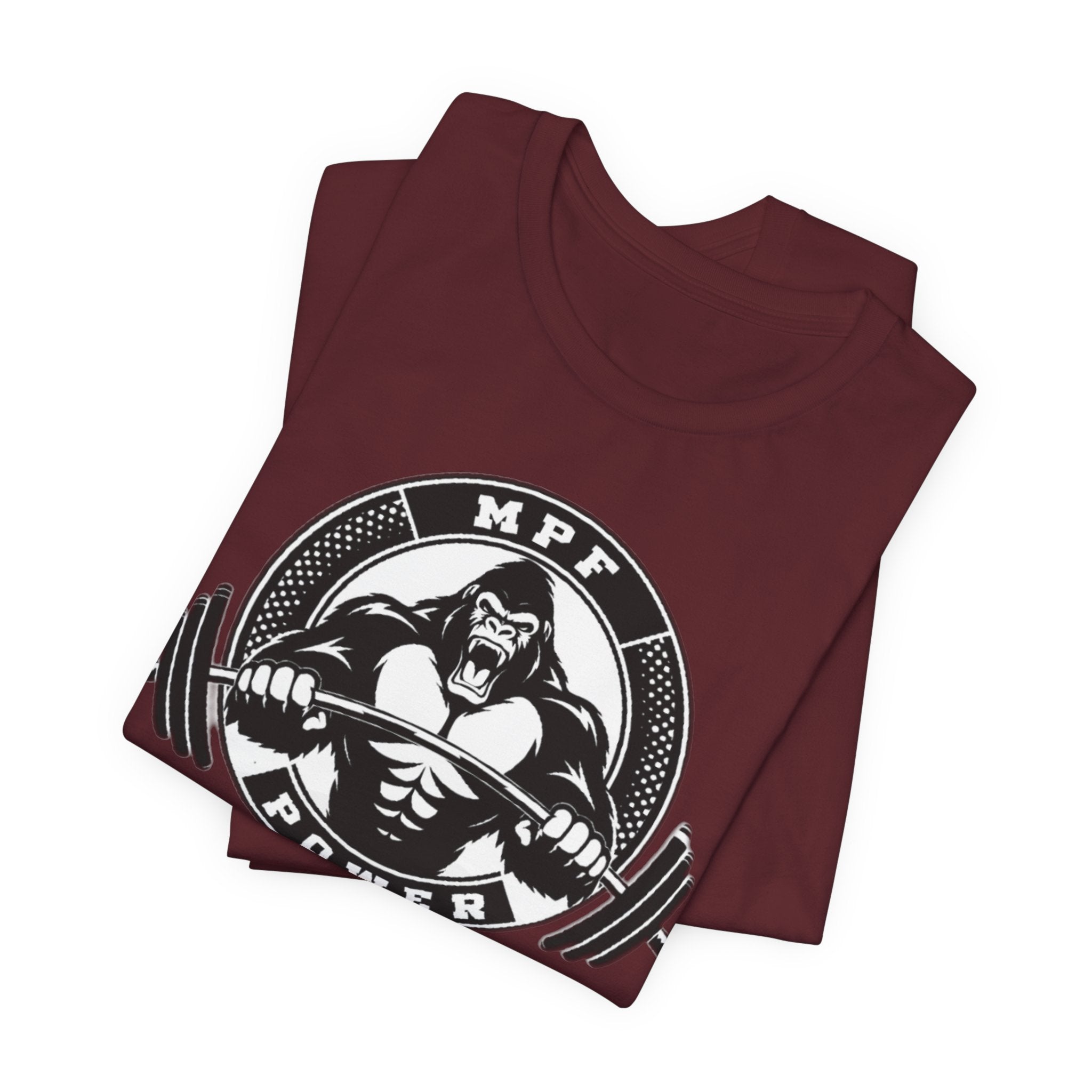 Muscle Power Gym Tee | Unisex Short Sleeve Workout Shirt