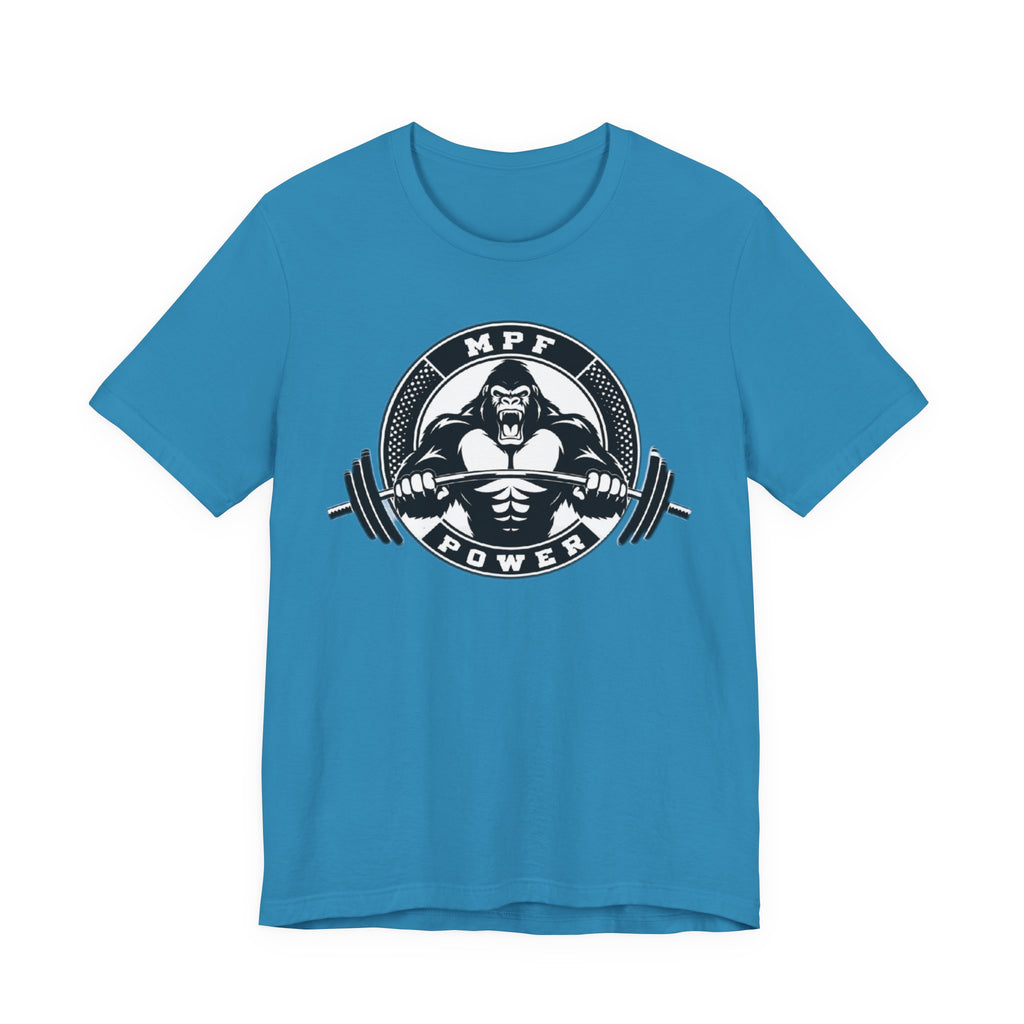Muscle Power Gym Tee | Unisex Short Sleeve Workout Shirt