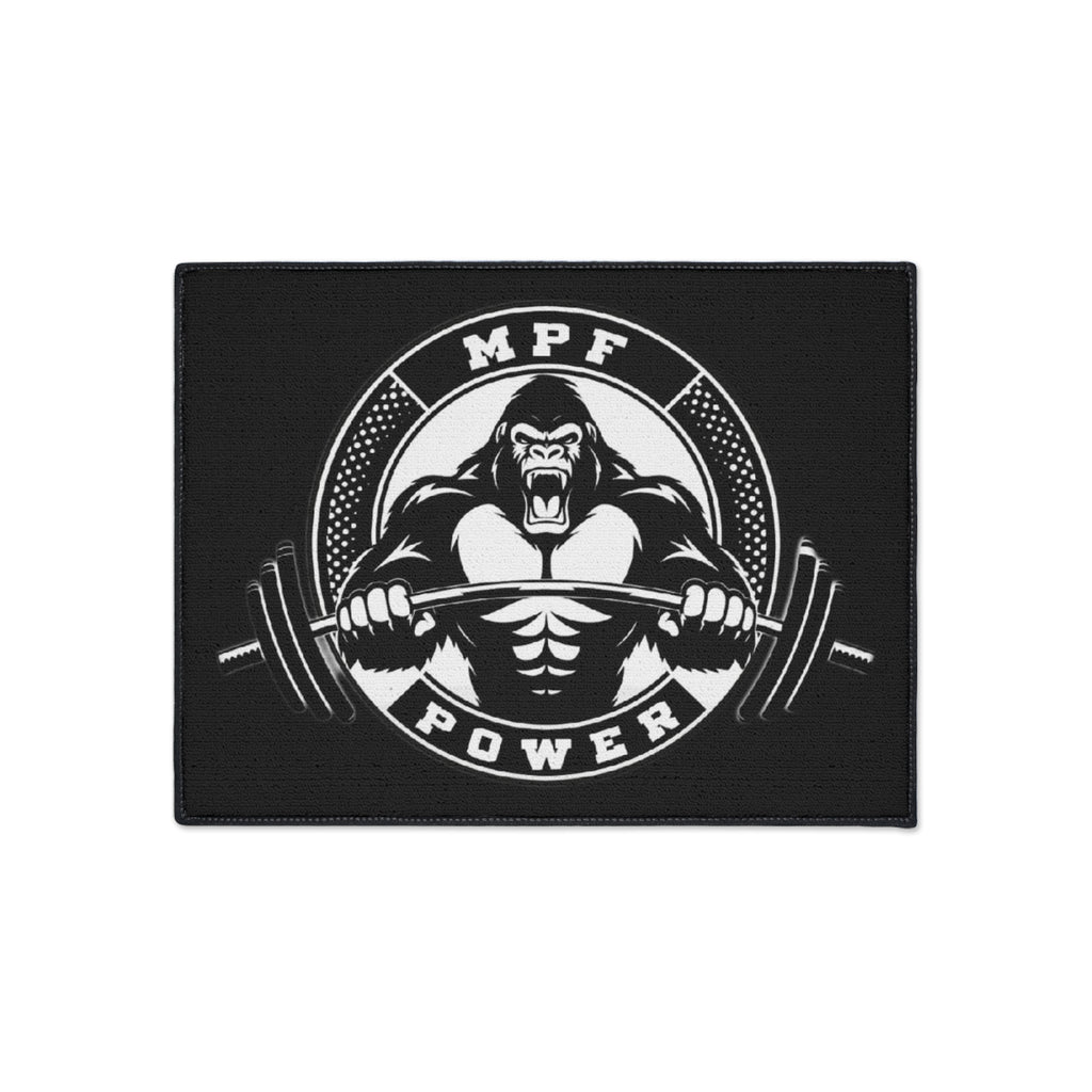 Heavy Duty Gym Floor Mat - MPF Power Gorilla Design, Weightlifting Mat, Workout Accessory, Fitness Equipment, Home Gym Decor