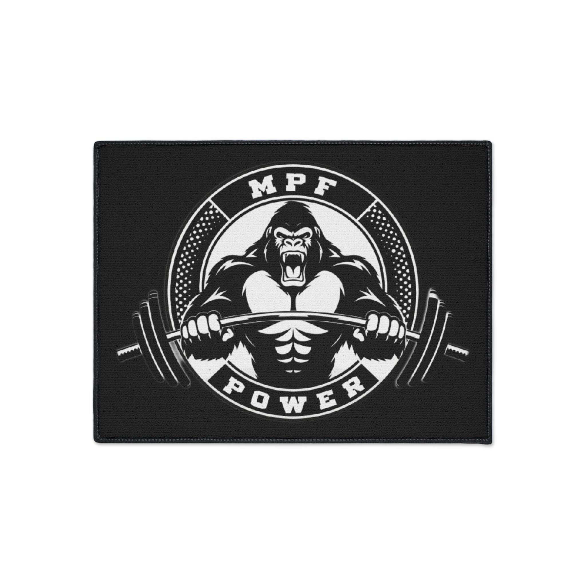 Heavy Duty Gym Floor Mat - MPF Power Gorilla Design, Weightlifting Mat, Workout Accessory, Fitness Equipment, Home Gym Decor
