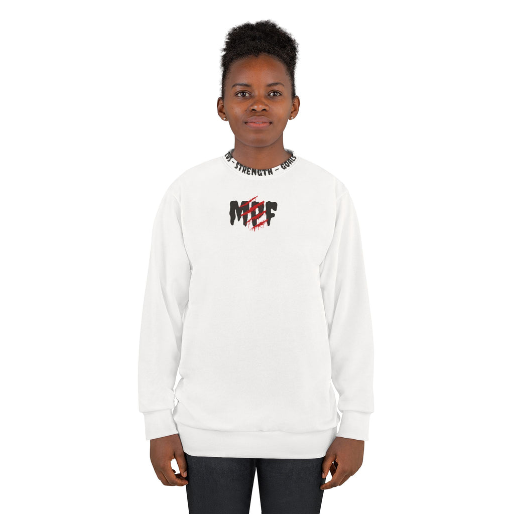 Power-Strength Unisex Sweatshirt - Bold Graphic, Cozy Layering, Gym Wear, Fitness Sweatshirt, Casual Style, Gift Idea