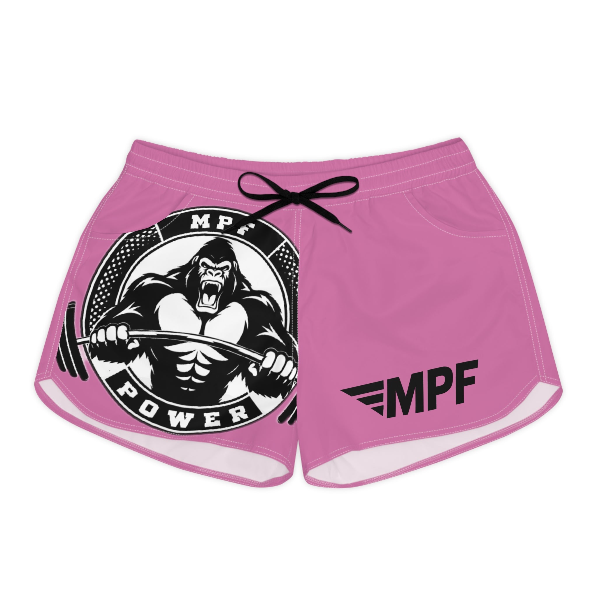 Pink MPF Power Women's Casual Gym Shorts - Stylish Workout Wear for Active Lifestyle
