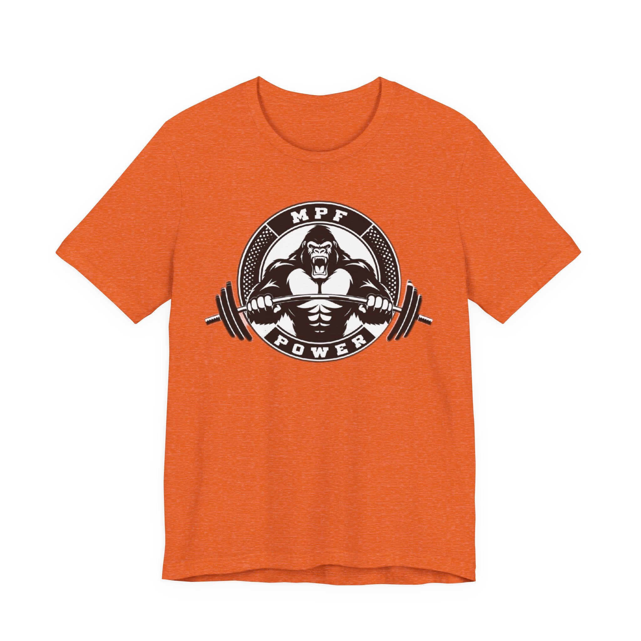 Muscle Power Gym Tee | Unisex Short Sleeve Workout Shirt