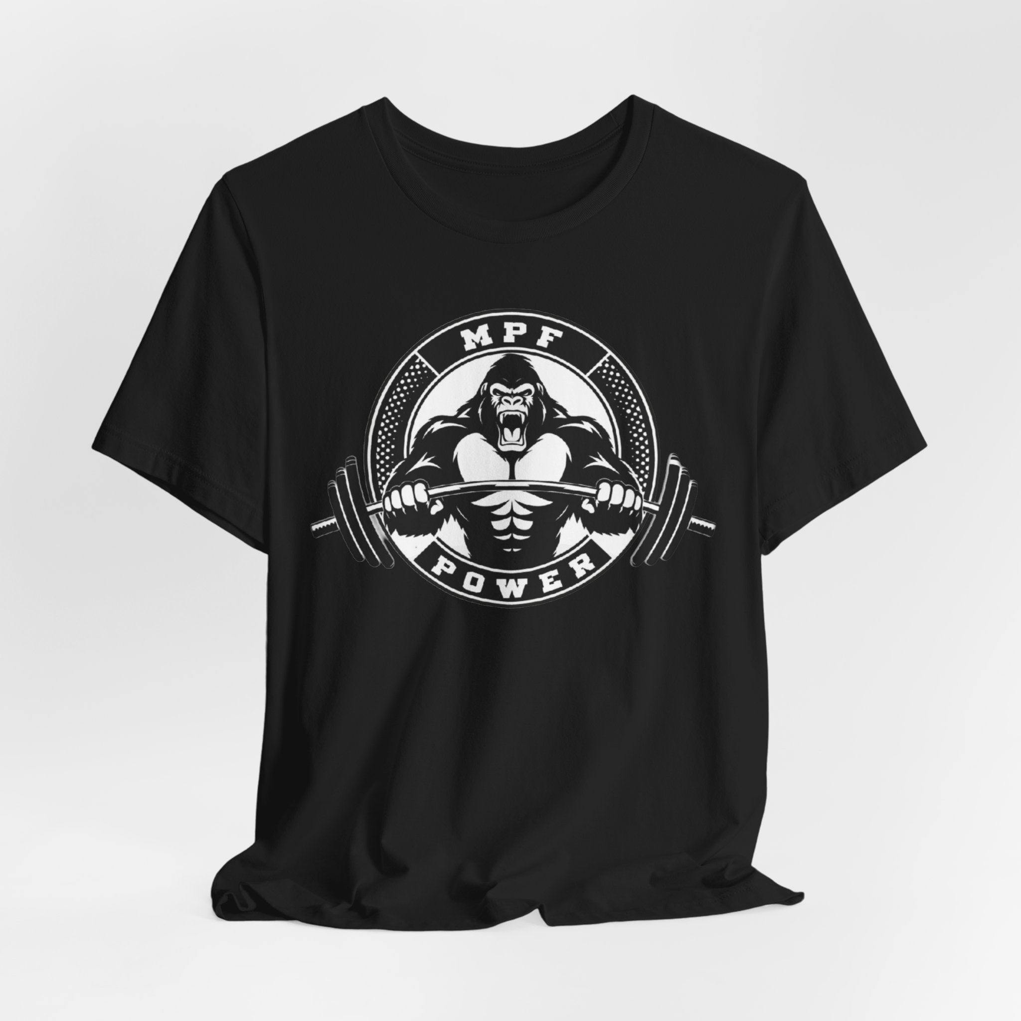 Muscle Power Gym Tee | Unisex Short Sleeve Workout Shirt