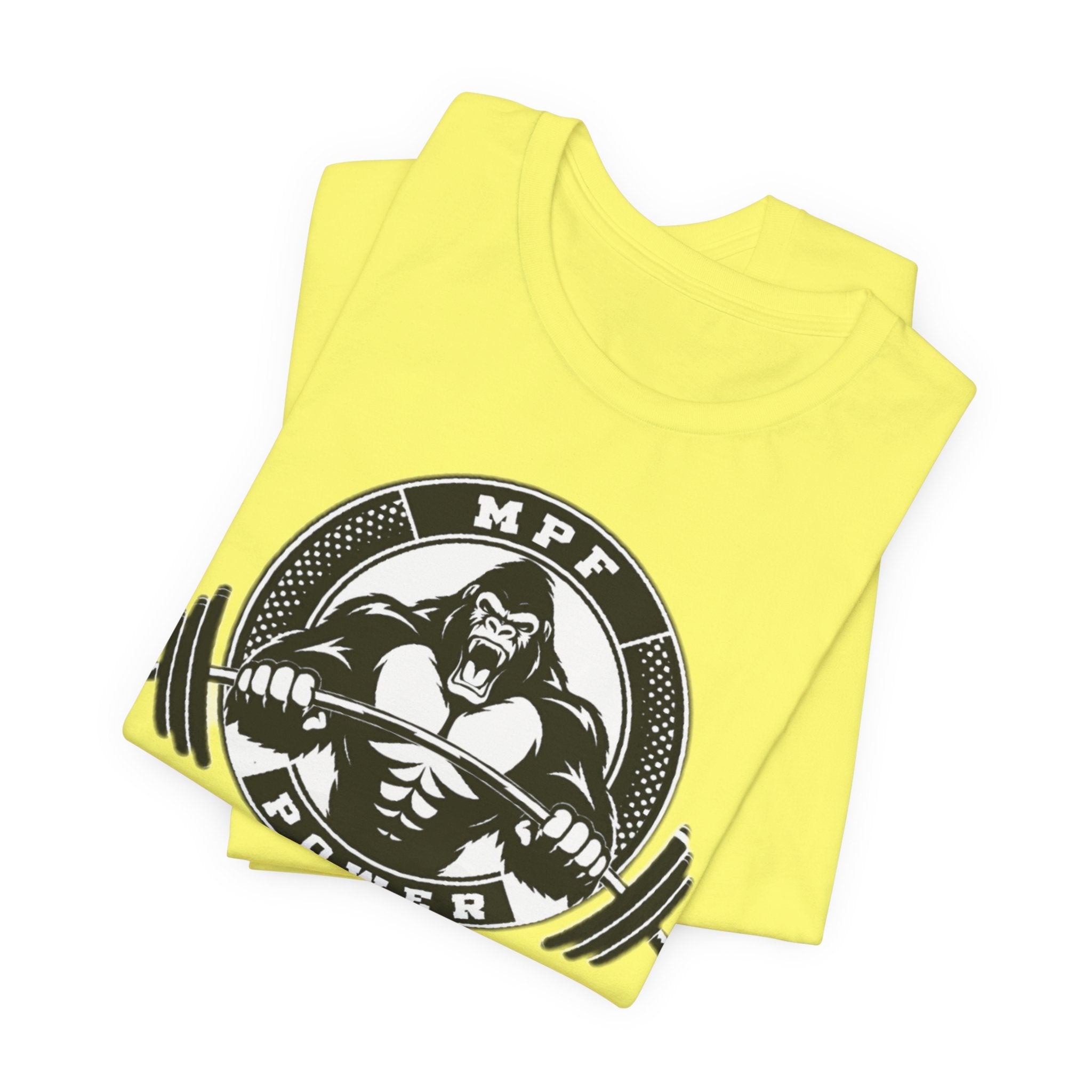 Muscle Power Gym Tee | Unisex Short Sleeve Workout Shirt