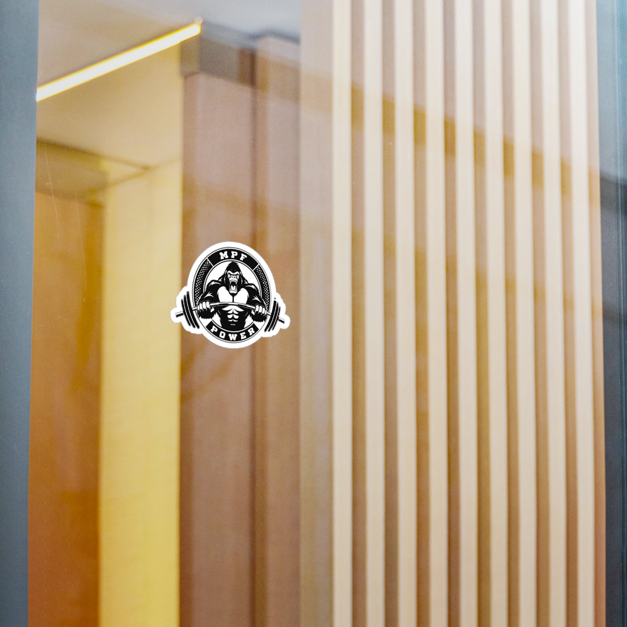 Power Gorilla Vinyl Decals | Strength Training Stickers for Gym Lovers | Motivational Home Decor, Workout Gifts, Sports Enthusiasts