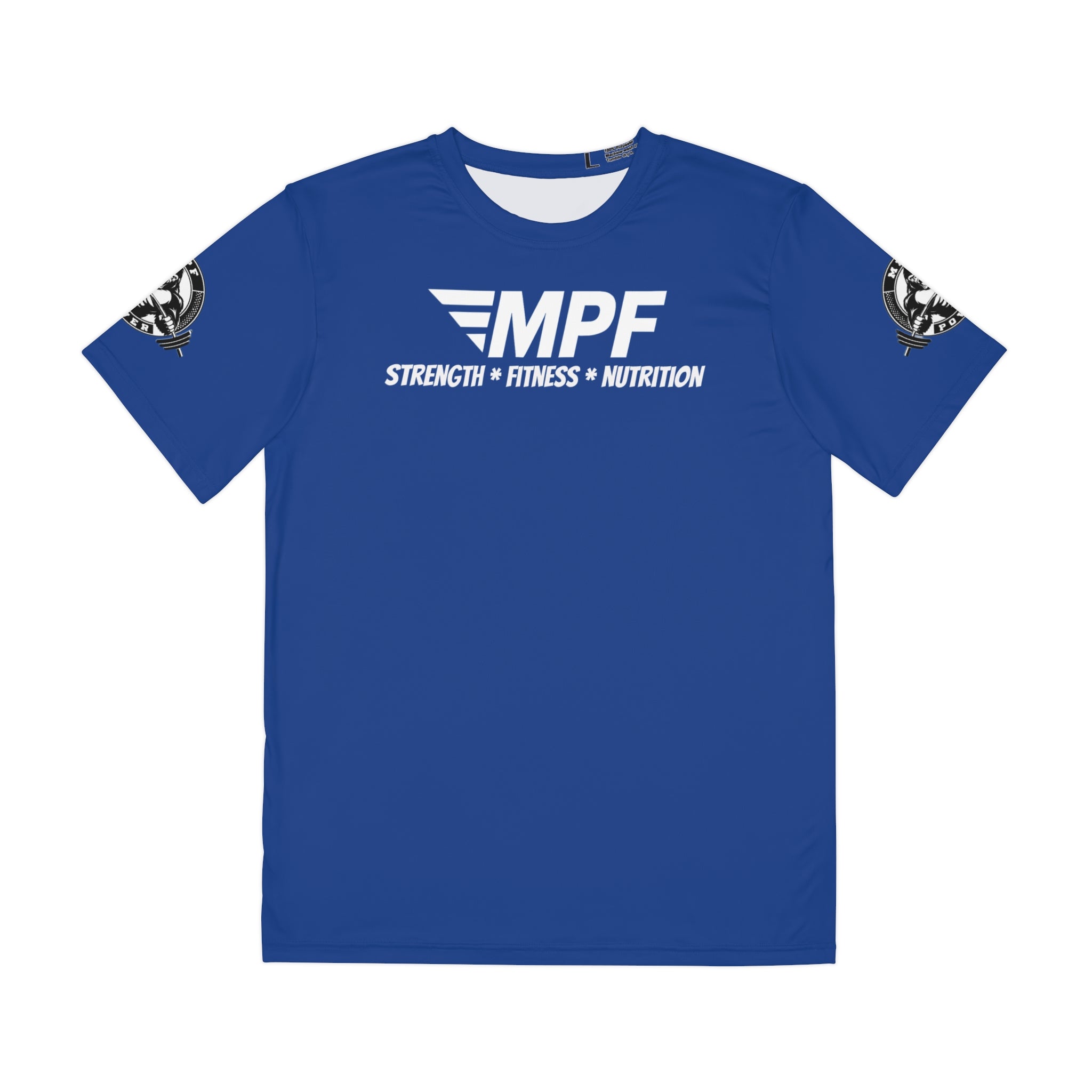 Blue Strength Tee, Motivational T-Shirt, Fitness Apparel, Workout Gear, Gym Wear, Active Lifestyle Shirt