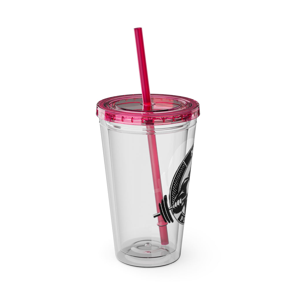 MPF Power Gym Tumbler, Motivational Sports Cup, Workout Gift for Athletes, Reusable Travel Mug, Fitness Drinkware
