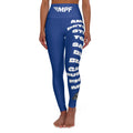 Blue High Waisted Yoga Leggings | Comfortable Activewear for Yoga, Workout, Fitness, Athleisure, Exercise