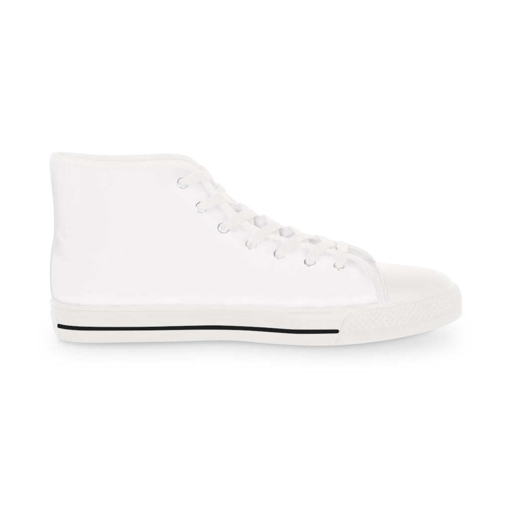 High Top Sneakers — Black Classic Skull Compass Design